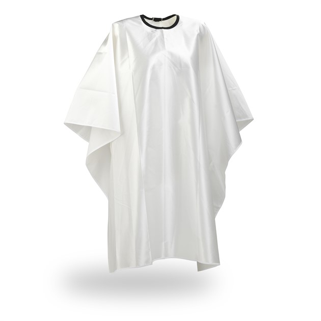 Wako Satin cape, white