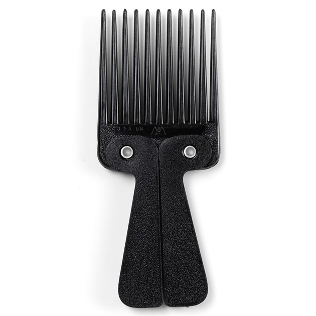 Afro comb, black handle