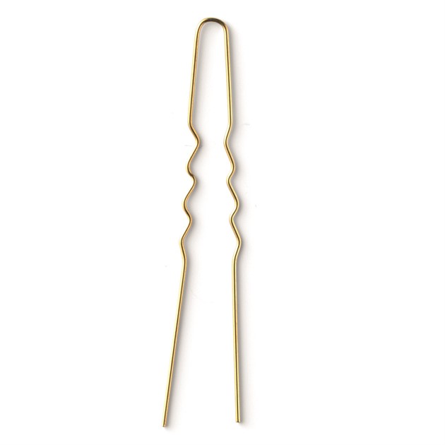 Curly pin, gold, 50